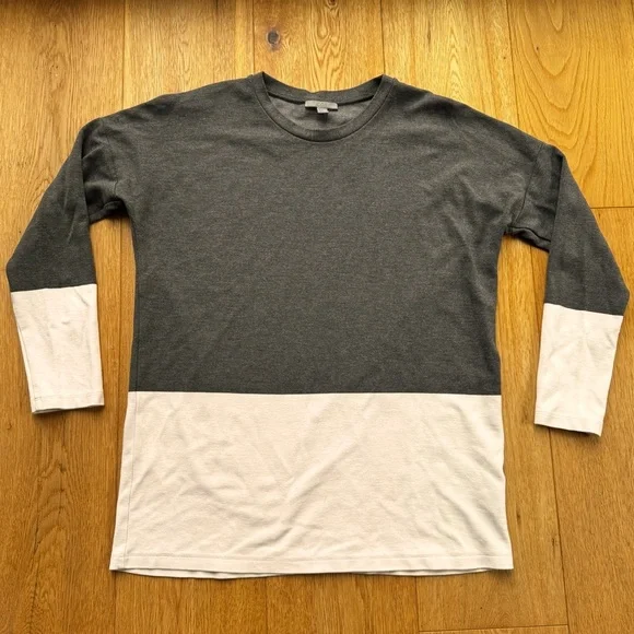 COS LONG SLEEVES COLORBLOCK HEAVYWEIGHT TEE - M - Picture 3 of 10